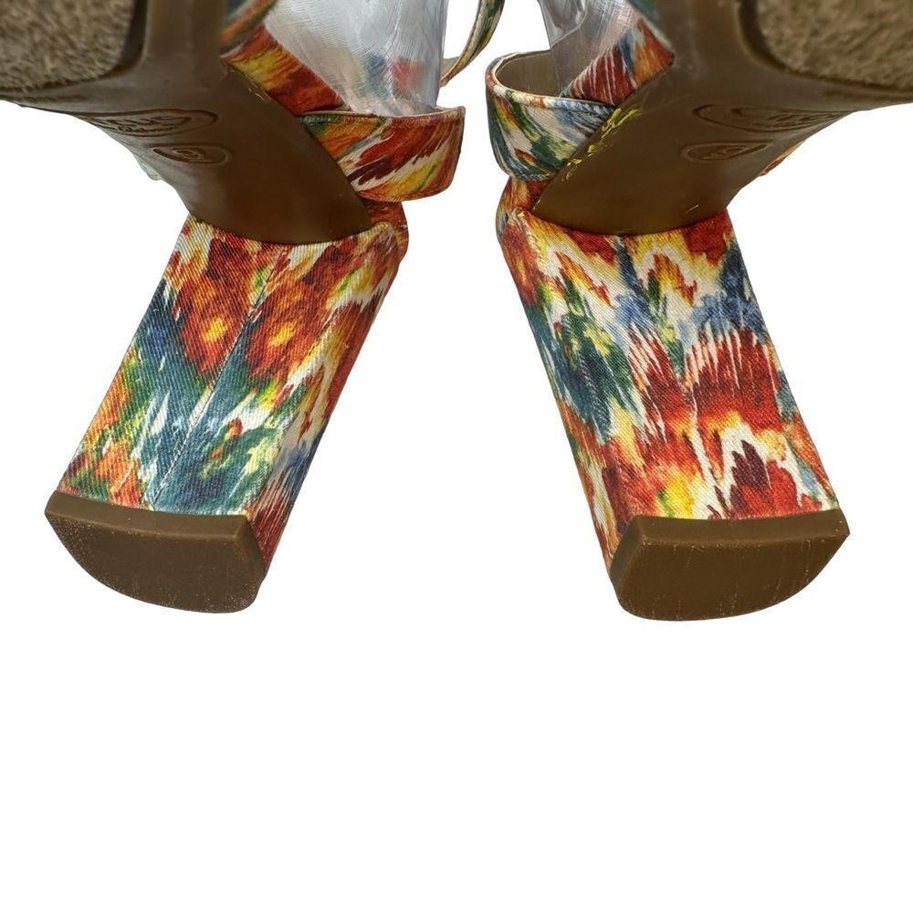 Circus Sam Edelman Multi Colored Annette Heeled Sandal Sz 9 - Picture 16 of 17